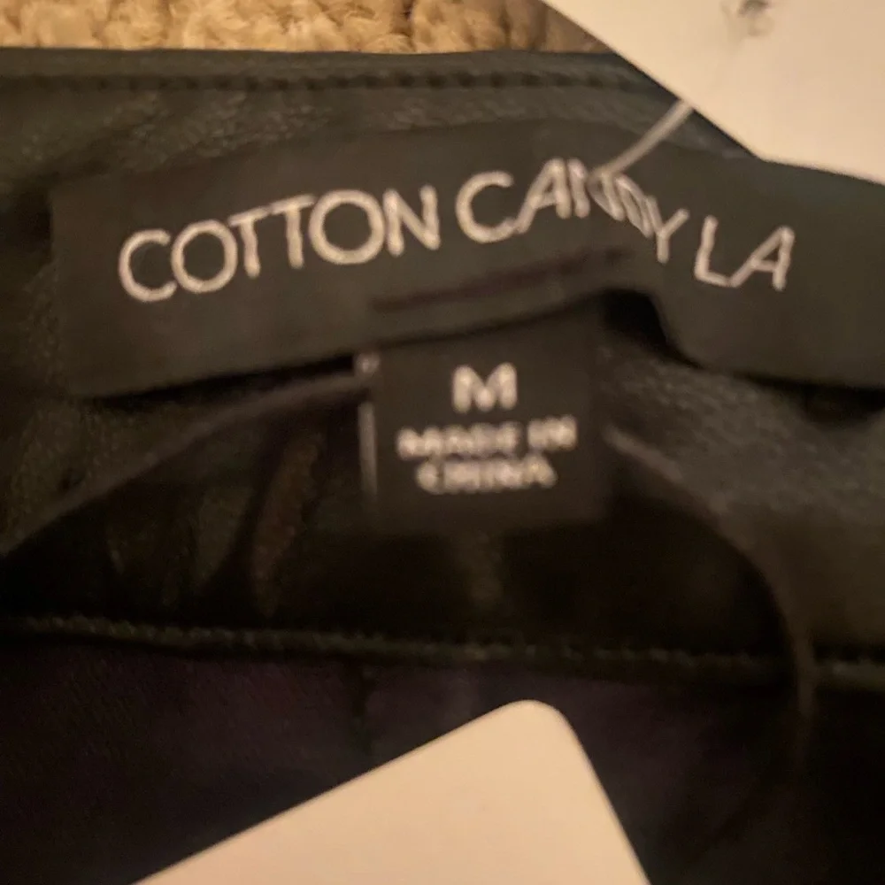 Cotton Candy Black Faux leather Skort-Size S - Picture 4 of 5